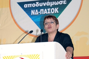 Η Αλέκα Παπαρήγα στην Ικαρία