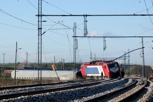 Εκτροχιασμός τρένου στη Λάρισα
