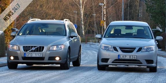Πάγωμα μισθών η Volvo, περικοπές η Saab