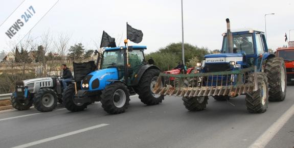 Μπλόκα αγροτών στη Χαλκιδική