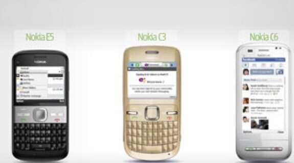 Nokia C3, C6 & E5: Τα νέα messaging κινητά της Nokia