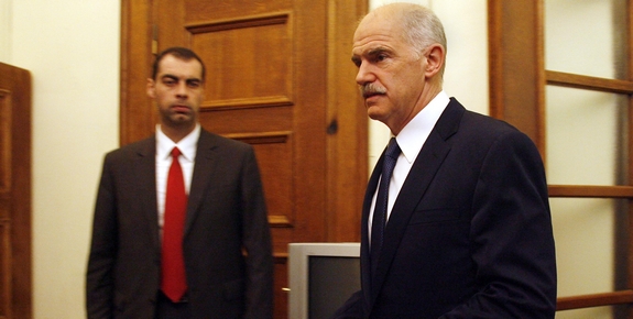 Δραματική ομιλία Παπανδρέου