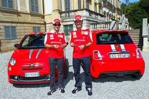 Δύο Abarth 695 Tributo Ferrari για τους Αλόνσο-Μάσα