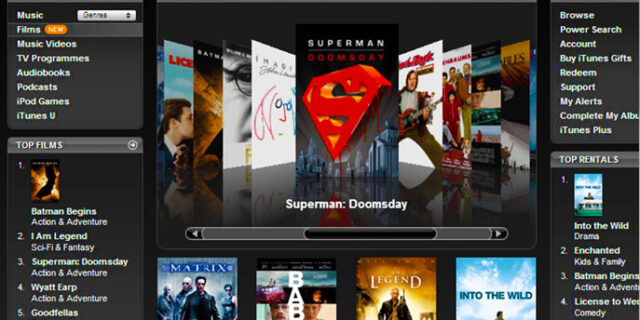 Ενοικιάσεις ταινιών στο ελληνικό iTunes Store