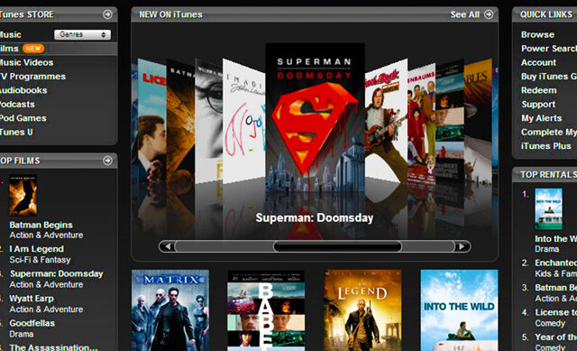 Ενοικιάσεις ταινιών στο ελληνικό iTunes Store