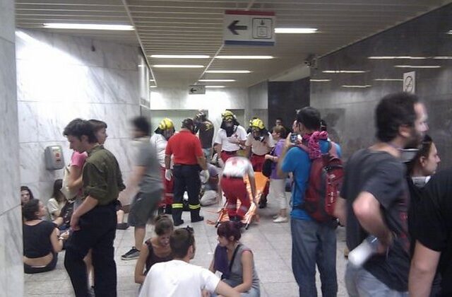 Σκηνές τρόμου στο Μετρό