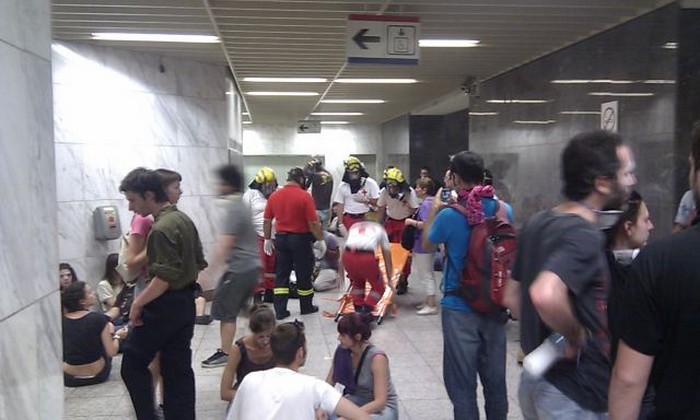 Σκηνές τρόμου στο Μετρό