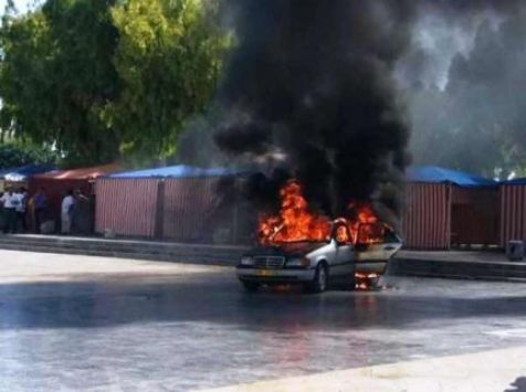 Έκαψαν ταξί στην Κρήτη