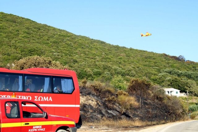 Νέα πυρκαγιά στην Κέρκυρα