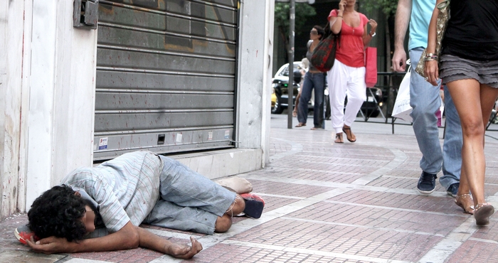 20% αύξηση των αστέγων σε ένα τρίμηνο