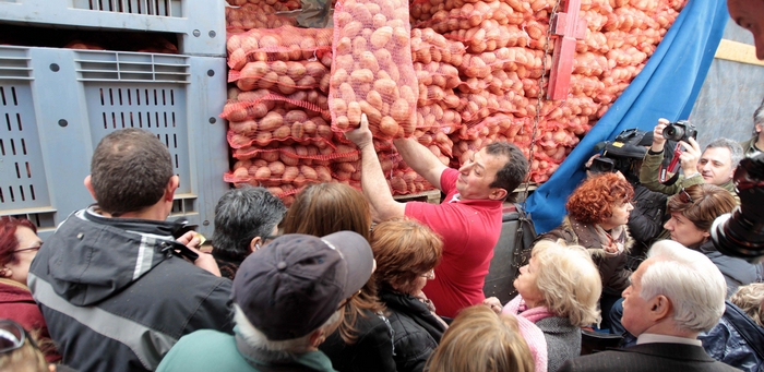 Το κίνημα της πατάτας κάνει στάση στο Γαλάτσι