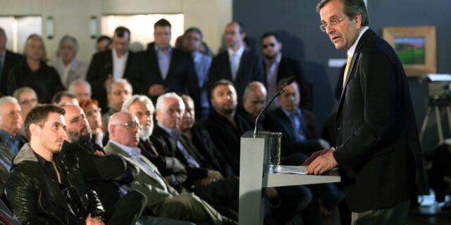Ρέμος και Χατζηγιάννης στο πλευρό του Αντώνη Σαμαρά