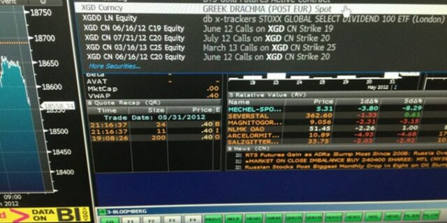 Το Bloomberg εμφάνισε την ισοτιμία της δραχμής