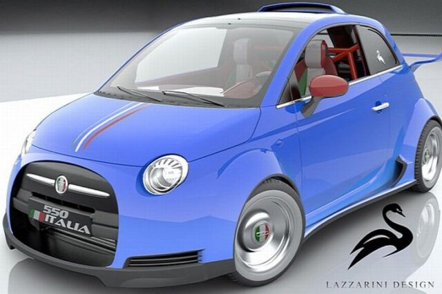 Lazzarini Design. Ονειρεύεται το Fiat 550 Italia με κινητήρα Ferrari