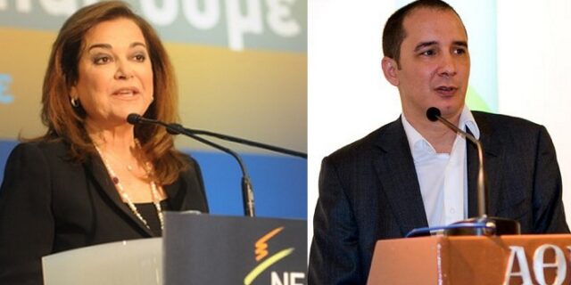 Η Ντόρα Μπακογιάννη και ο Κωνσταντίνος Αλεξάκος στο NEWS 247