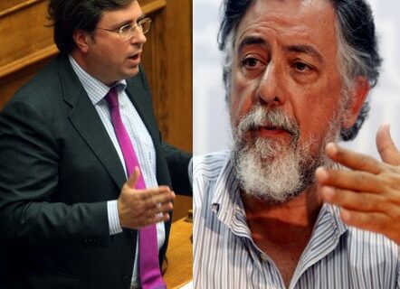 O Γιάννης Πανούσης και ο Κώστας Αϊβαλιώτης στο NEWS 247