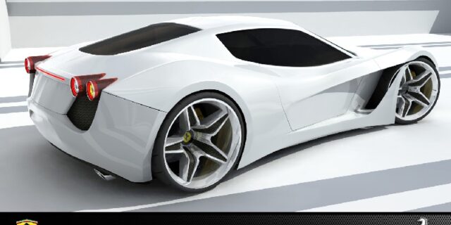 Ferrari 365 Turin Design Study. Βγαλμένη από τον υπολογιστή