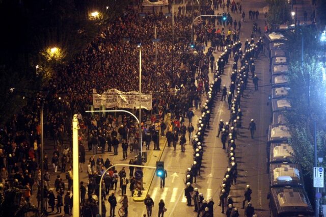 Ειρηνική η πορεία για το Πολυτεχνείο – Για πρώτη φορά στην πρεσβεία του Ισραήλ