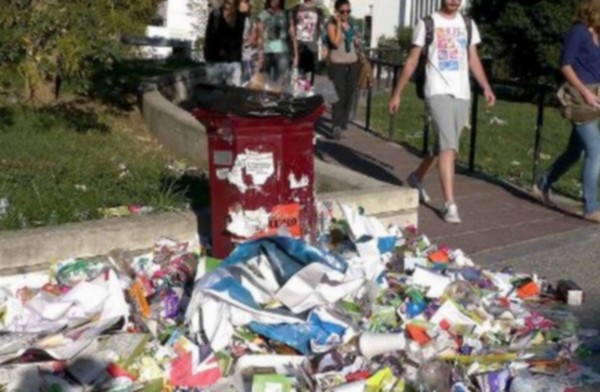 ΑΠΘ: Άγριο ξύλο σε καθηγητή και φοιτητές για τα σκουπίδια