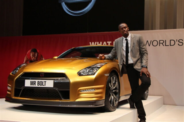 To «χρυσό» Nissan GT-R του Μπολτ, συγκέντρωσε πάνω από 193.000 δολλάρια
