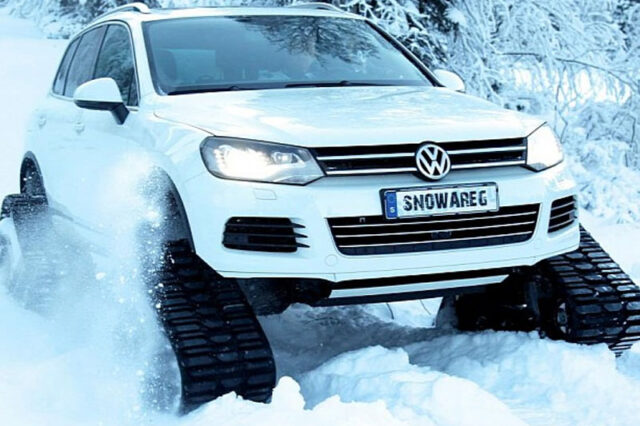 VW Snowareg. Έτοιμο να βγάλει από δύσκολες καταστάσεις τον Άγιο Βασίλη