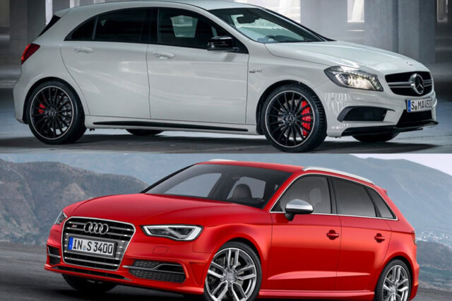Καυτές εκδόσεις. Mercedes-Benz A45 AMG VS Audi S3 Sportback