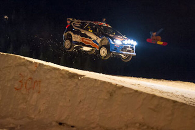 Όστμπεργκ. Άλμα 60,48μ. με Ford Fiesta RS WRC στο χιόνι και παγκόσμιο ρεκόρ (Vid)