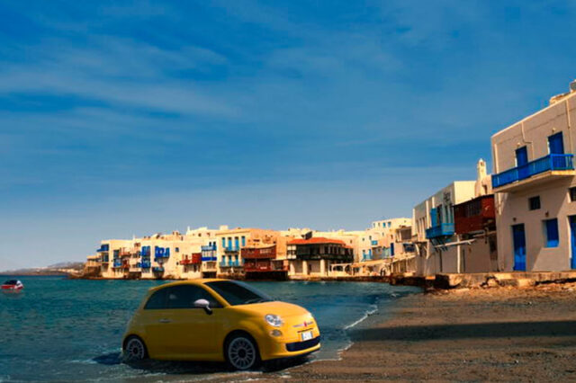 Το 500ράκι πάει Μύκονο στη νέα καμπάνια της Fiat