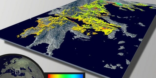 Εικόνα δορυφόρων: “Βυθίζονται” Αθήνα και Λάρισα