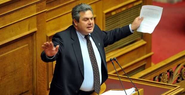 Επεισοδιακή ομιλία Καμμένου για το Πολυνομοσχέδιο