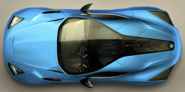 Το νέο ιταλικό supercar Icona Vulcano φωτογραφημένο από ψηλά