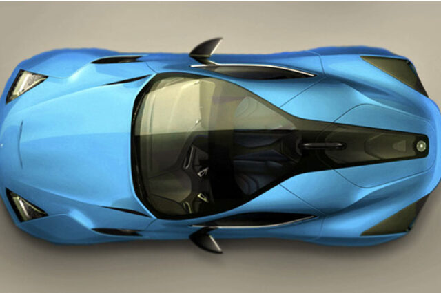 Το νέο ιταλικό supercar Icona Vulcano φωτογραφημένο από ψηλά