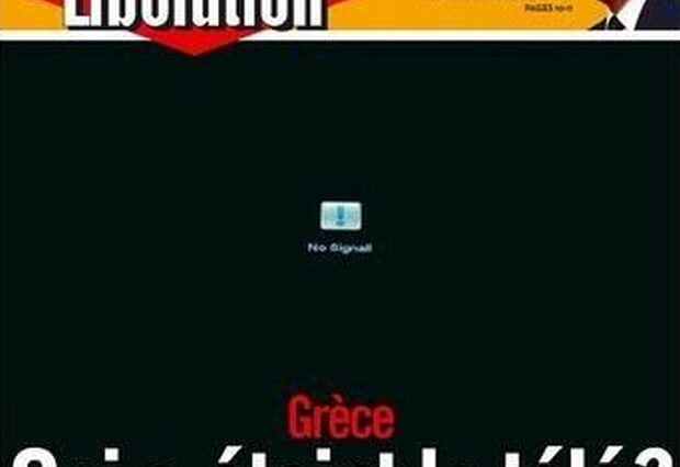 To μαύρο πρωτοσέλιδο της liberation: “Ελλάδα, ποιος έκλεισε την τηλεόραση;