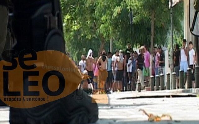 Επεισόδια στο Δενδροπόταμο για “μαϊμού” προϊόντα – Τραυματίστηκαν αστυνομικοί