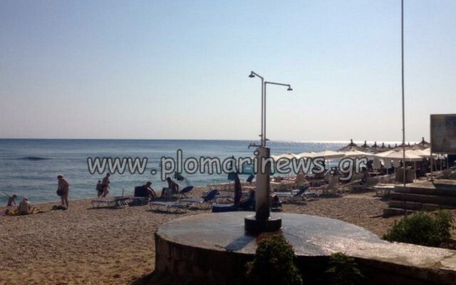 Λέσβος: Αντί για την παραλία, στο ταχυδρομείο η Γαλάζια Σημαία