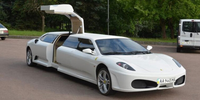 Ένα Peugeot 406 Coupe μεταμορφώθηκε σε λιμουζίνα Ferrari