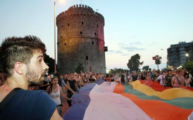 Το Gay Pride στην πορεία του Πολυτεχνείου στη Θεσσαλονίκη