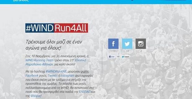 Αρκεί ένα #WINDRun4All για να προσφέρουμε στην ΕΛΕΠΑΠ και την ΦΛΟΓΑ