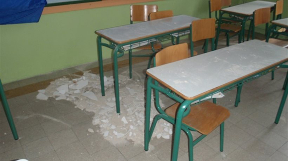 Τραυματισμός μαθητή από πτώση σοβά στη Σύρο