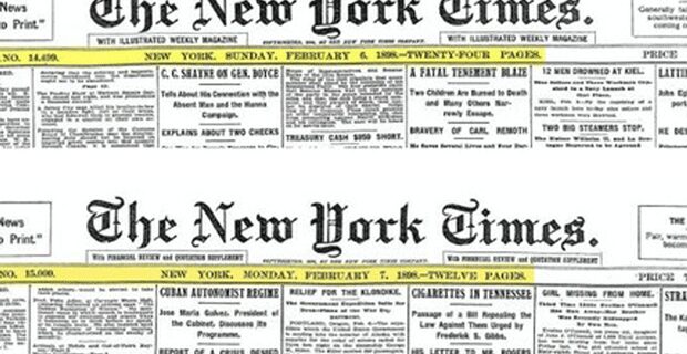 Ποτέ δεν είναι αργά. Οι NYT ανακάλυψαν λάθος στο εξώφυλλο μετά από 100 χρόνια