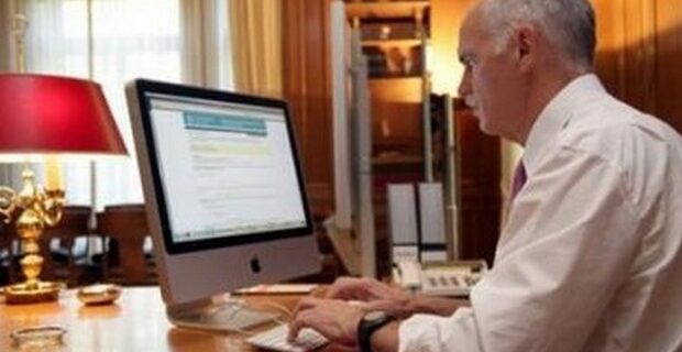 Και μπλόγκερ ο Γιώργος Παπανδρέου. Προσελήφθη από την Αριάνα Χάφινγκτον να αρθρογραφεί για την ανεργία των νέων