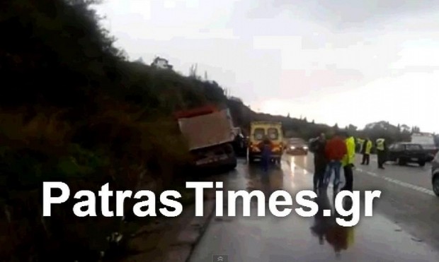 Δυο νεκροί σε σύγκρουση Ι.Χ. με νταλίκα στην Ε.Ο. Πατρών – Πύργου