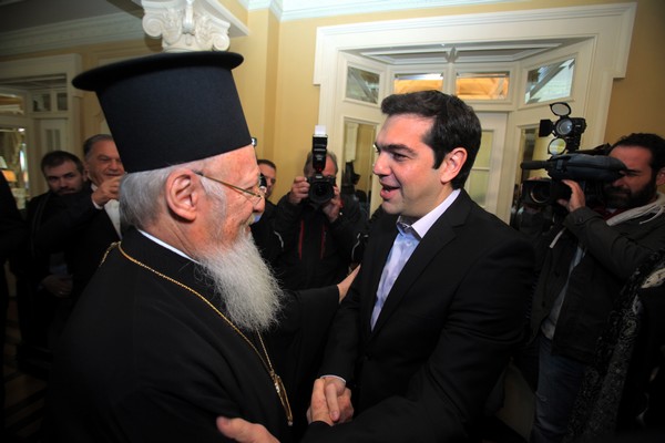 Βαρθολομαίος σε Τσίπρα: Κάνουμε ό,τι μπορούμε για να εκπληρώσουμε την οικουμενική μας αποστολή