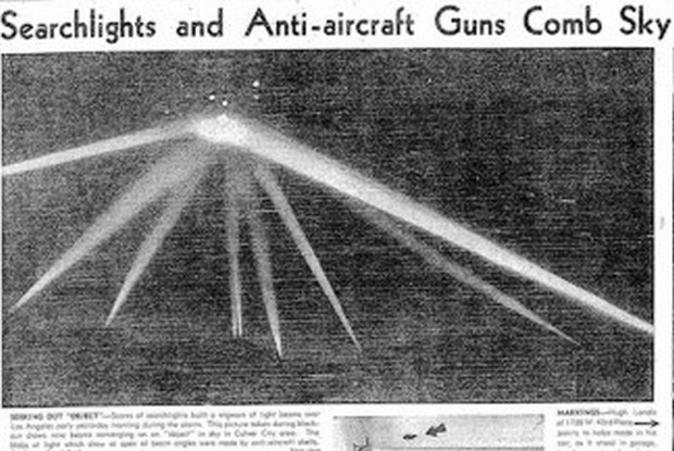 Μηχανή του Χρόνου: Η επίθεση UFO στο Λος Άντζελες. Του έριξαν 14 χιλιάδες αντιαεροπορικά βλήματα και 5 πολίτες έχασαν τη ζωή τους