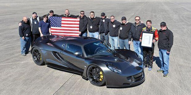 Hennessey Venom GT. Με 435,31 χλμ./ώρα, το ταχύτερο αυτοκίνητο στον πλανήτη