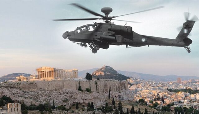 Μαχητικά και ελικόπτερα Apache πάνω απ’την Αθήνα απ’το πρωί. Όχι, δεν μας ψεκάζουν