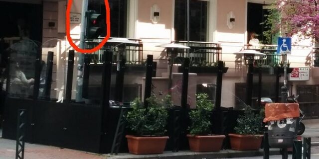 Απίστευτη φωτογραφία: Το πιο προστατευμένο φανάρι της Θεσσαλονίκης