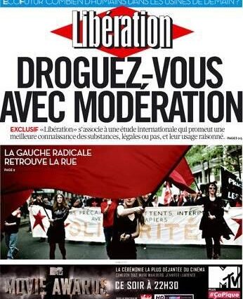 Το εξώφυλλο της Liberation που προκαλεί: “Μαστουρώστε υπεύθυνα”