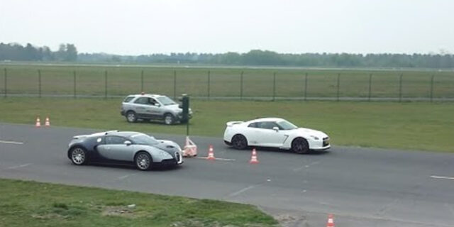 Τα λάστιχα πήραν φωτιά – Υπέρτατη κόντρα: Bugatti Veyron vs Nissan GT-R