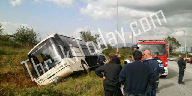 Ξάνθη: Ανετράπη λεωφορείο του ΚΤΕΛ